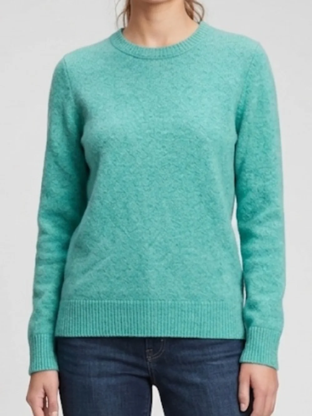 J. Crew Women's Crewneck Sweater in Teal Green